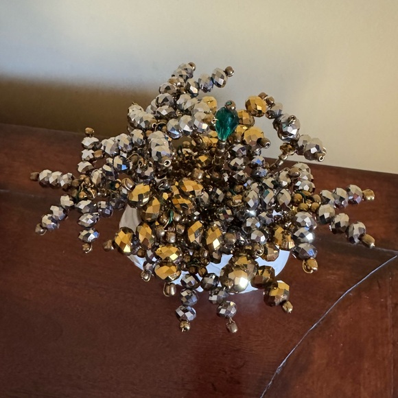 New handmade crystal beaded flower for vase - Picture 3 of 7